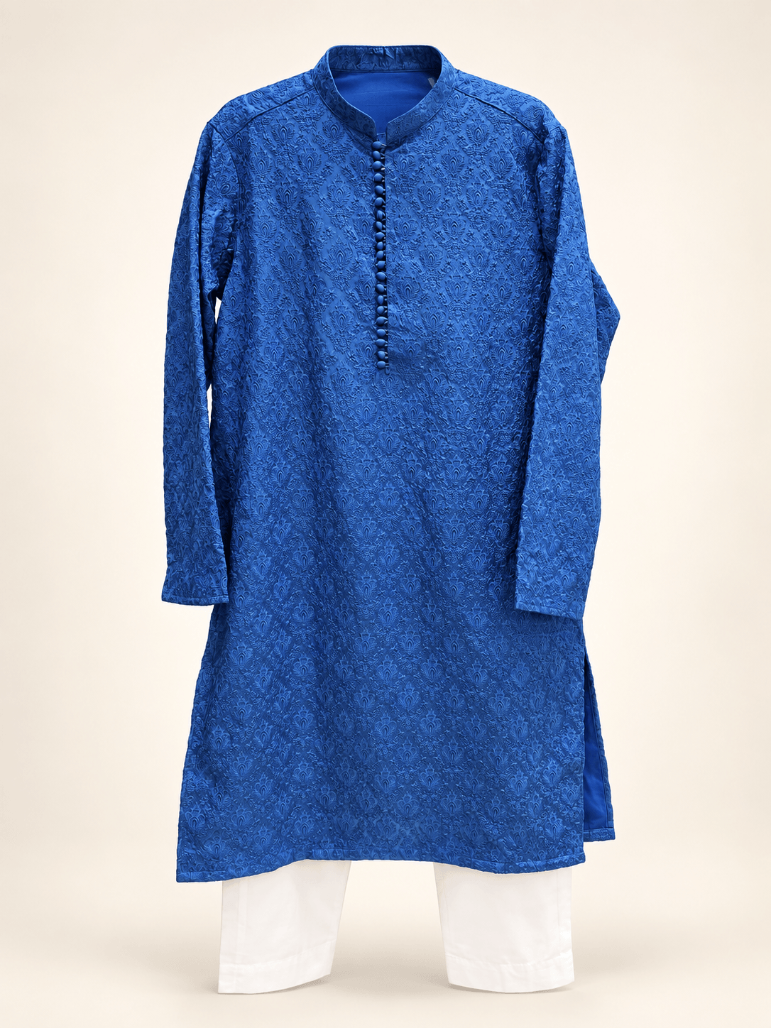 Royal Blue Chikankari Kurta Pajama