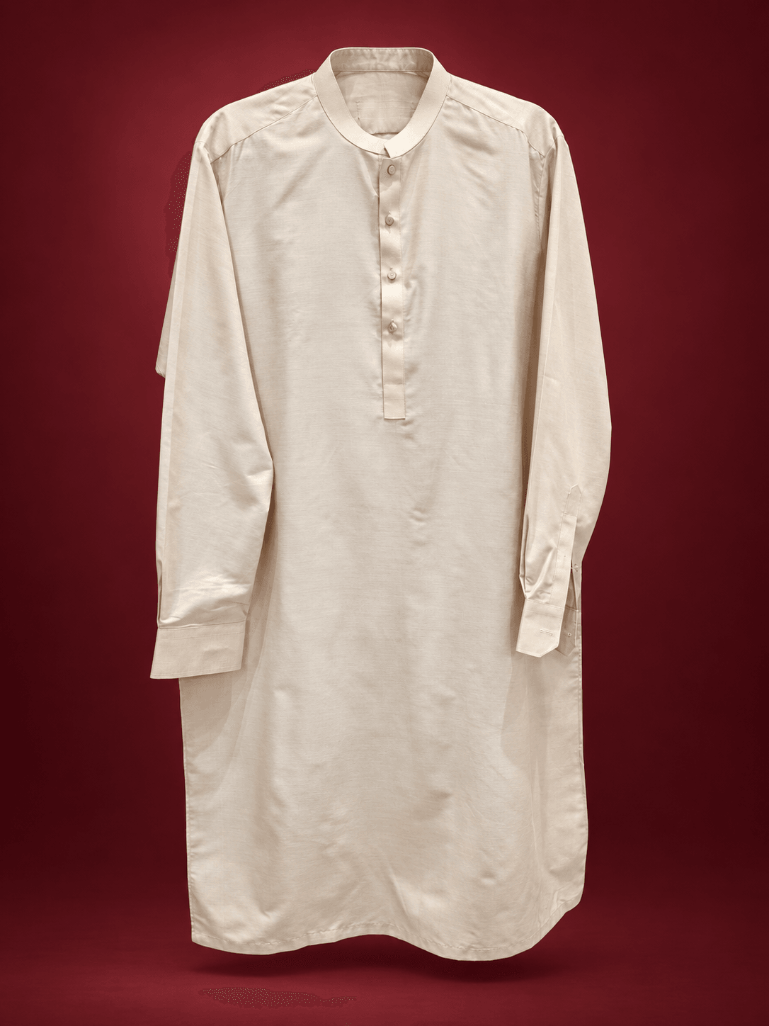 Ivory Silver-Button Kurta
