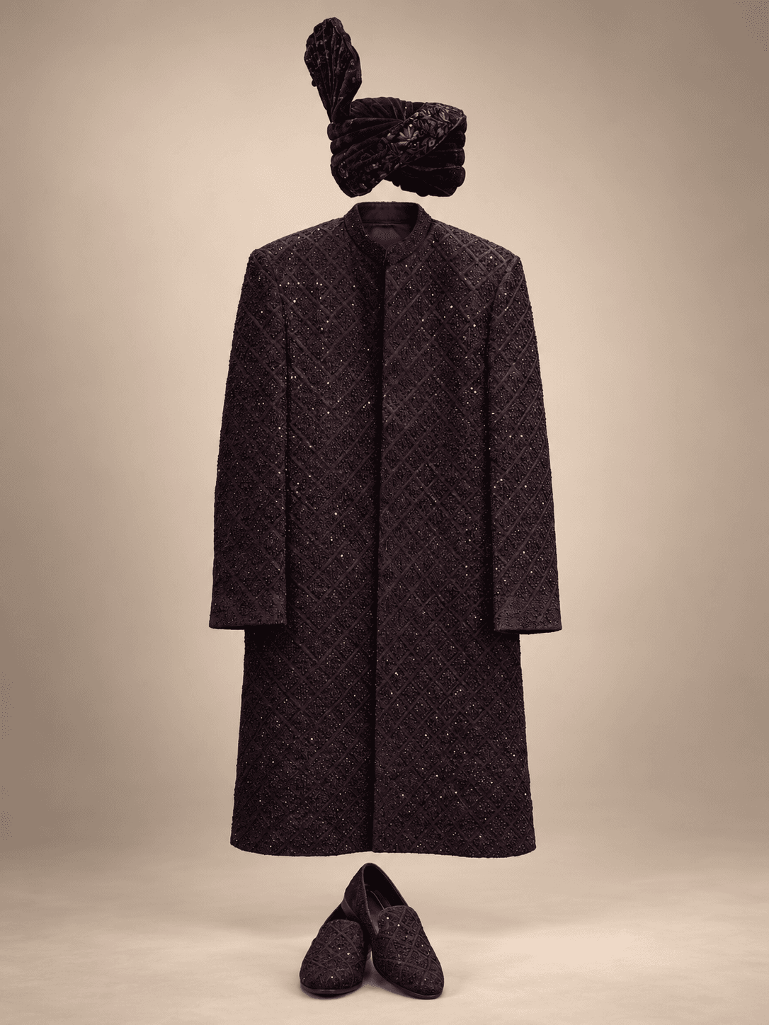 Oxblood Sequin Groom Collection
