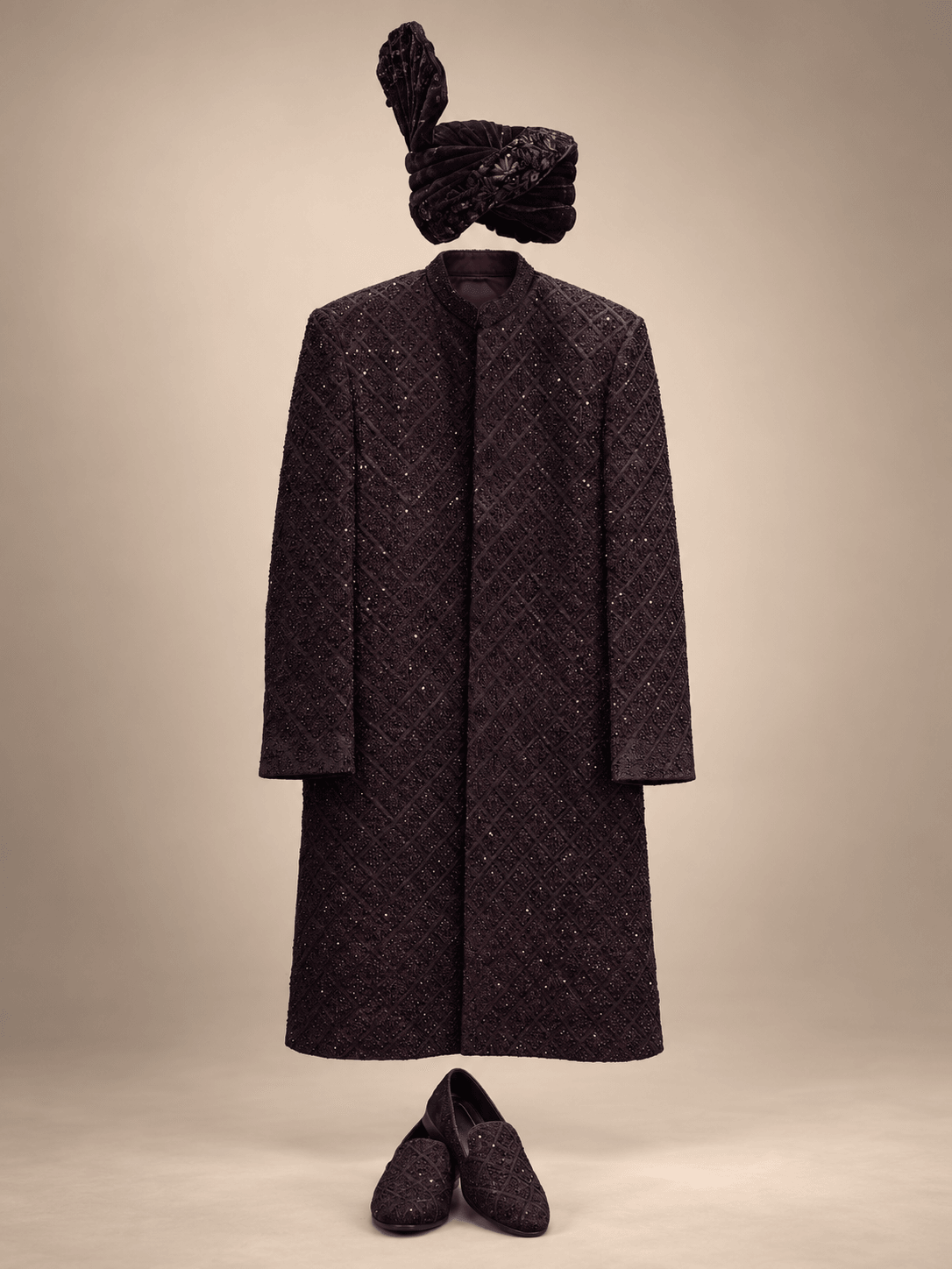 Oxblood Sequin Groom Collection