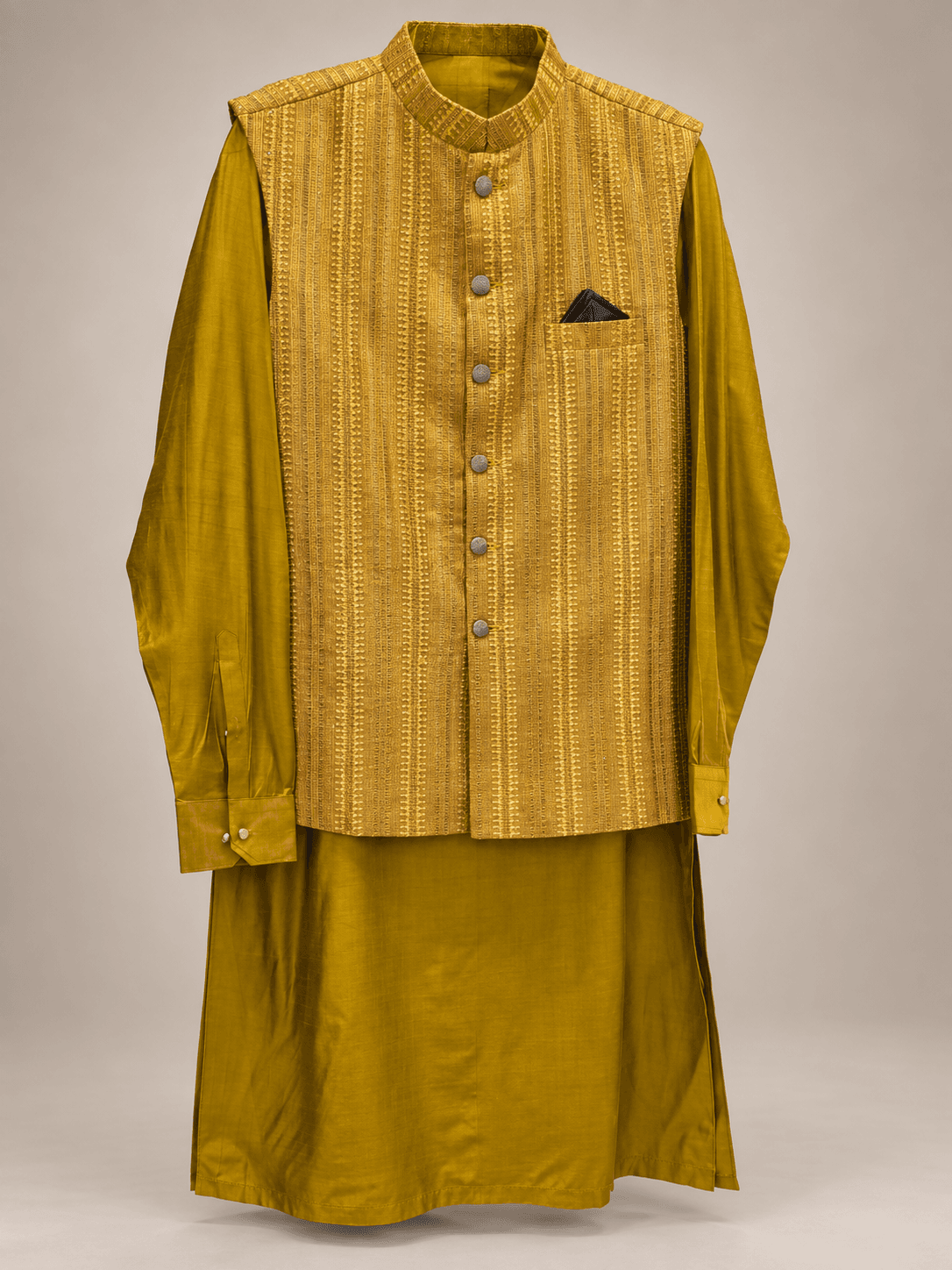 Mustard Zardozi Waistcoat Collection